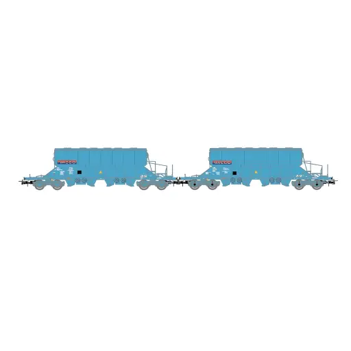 [HJ6230] Coffret de deux wagons trémies NACCO - Jouef HJ6230 - HO 1/87 - SNCF - EP VI