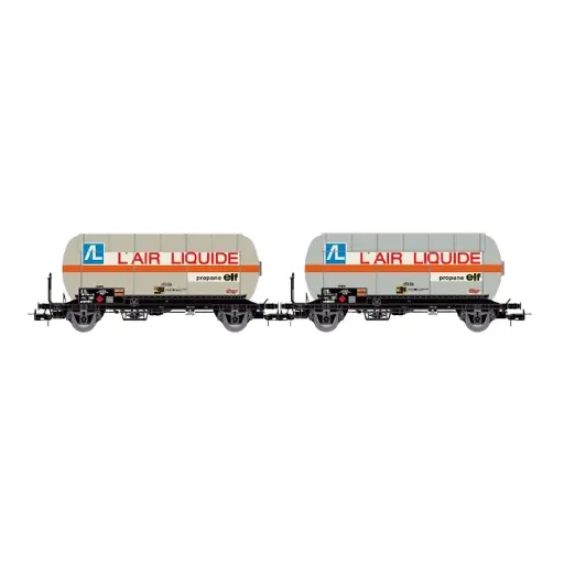 [HJ6287] Coffret de 2 Wagons Gaziers Air Liquide - JOUEF HJ6287 - HO 1/87 - SNCF - EP IV