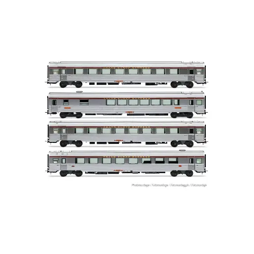 [HJ4205] Coffret de 4 voitures "Mistral 69" TEE « Jules Verne », n.1/2 - Jouef HJ4205 - HO 1/87 - SNCF - EP IV