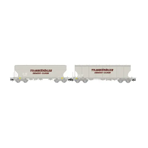 [HJ6314] Coffret de wagons silo à grains "Transcéréales – Esmery-Caron" - JOUEF HJ6314 - SNCF - HO 1/87 - EP. V - 2R