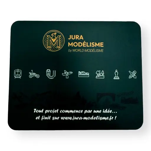 [JMTAPIS] Tapis de souris Jura Modélisme by World Modélisme