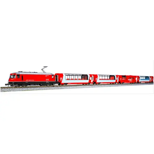 [KAK10-1816] Pack de train électrique Glacier Express Ge4/4 III - Kato K10-1816 - N 1/160 - RhB - 2R
