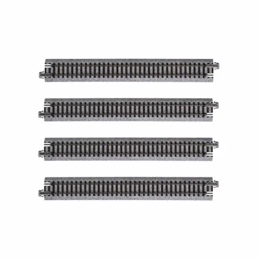 [KAK20-010] 4 rails droits Unitrack 186 mm code 80 - Kato K20-010 - N 1/160 - 2R