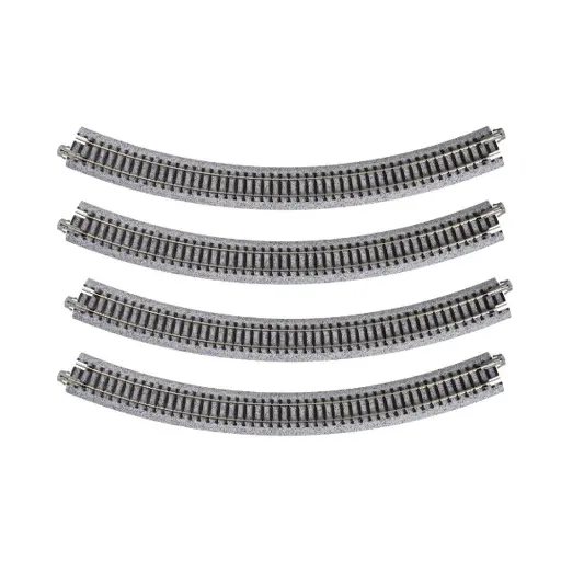 [KAK20-120] 4 Rails incurvés unitrack ( R315-45 ) 45° - Kato K20-120 - N 1/160 - 2R