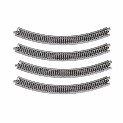 [KAK20-120] 4 rails courbes Unitrack 315 mm 45° code 80 - Kato K20-120 - N 1/160 - 2R