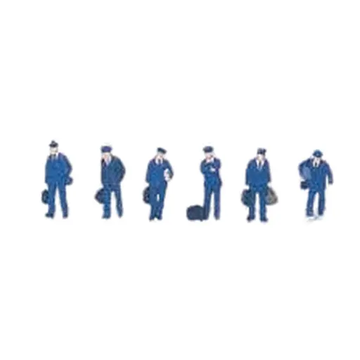 [KAK24-201] 6 Figurines de l'équipage du train japonais - Kato K24-201 - N 1/160