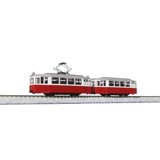 [KAK14-806-3] Tramway vintage Düwag rouge - Kato K14-806-3 - N 1/160 - DB - Ep VI - Analogique - 2R