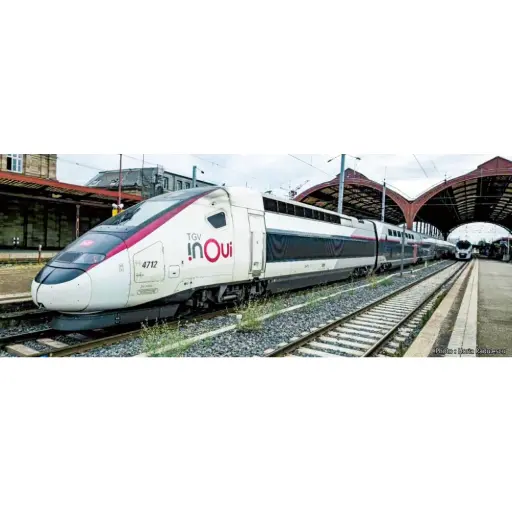 [KAK10-2132] Set de 5 voitures complémentaires TGV Euroduplex, InOui - Kato 10-2132 - N 1/160 - SNCF - Ep VI - 2R