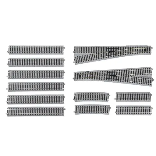 [KA3-112] Coffret de rails Unitrack (HV2) - Kato 3-112 - HO 1/87