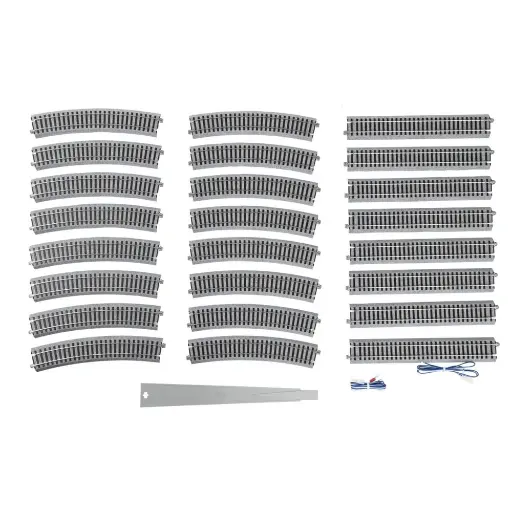 [KA3-115] Ensemble ovale Unitrack (HV5) R550 - Kato 3-115 - HO 1/87