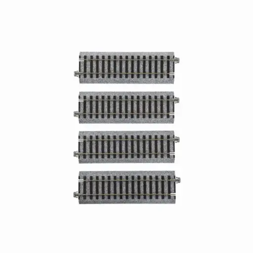 [KA2-140] 4 rails droits Unitrack 123 mm code 83 - Kato 2-140 - HO 1/87 - 2R
