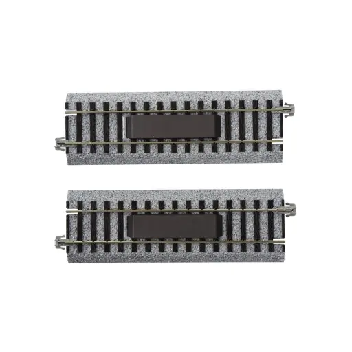 [KA2-143] 2 rails de dételage droit Unitrack (S123U) 123mm - Kato 2-143 - HO 1/87