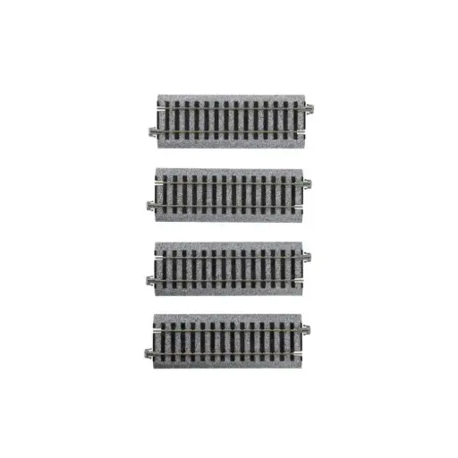 [KA2-120] 4 rails droits Unitrack 114 mm code 83 - Kato 2-120 - HO 1/87 - 2R