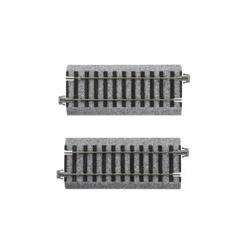 [KA2-111] 2 rails droits Unitrack 94 mm code 83 - Kato 2-111 - HO 1/87 - 2R