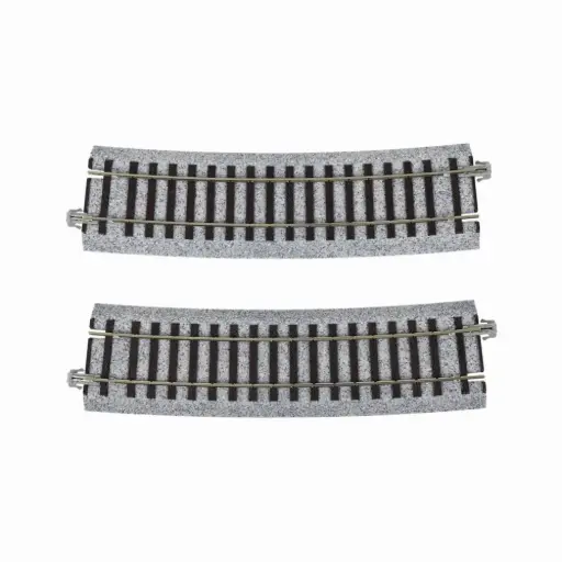 [KA2-290] 2 rails courbes Unitrack 867 mm 10° code 83 - Kato 2-290 - HO 1/87 - 2R