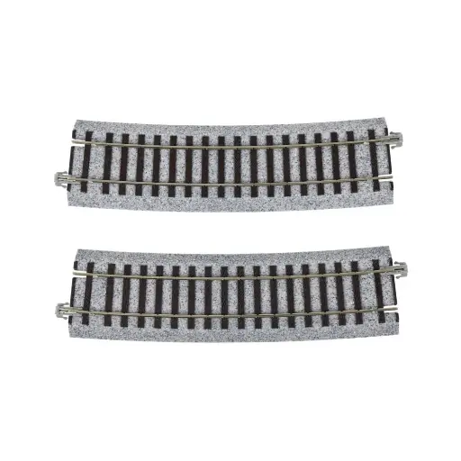 [KA2-290] 2 rails incurvés Unitrack (R867-10) 10 degrés - Kato 2-290 - HO 1/87