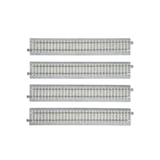 [KA2-152] 4 rails droits Unitrack 246 mm code 83 - Kato 2-152 - HO 1/87 - 2R