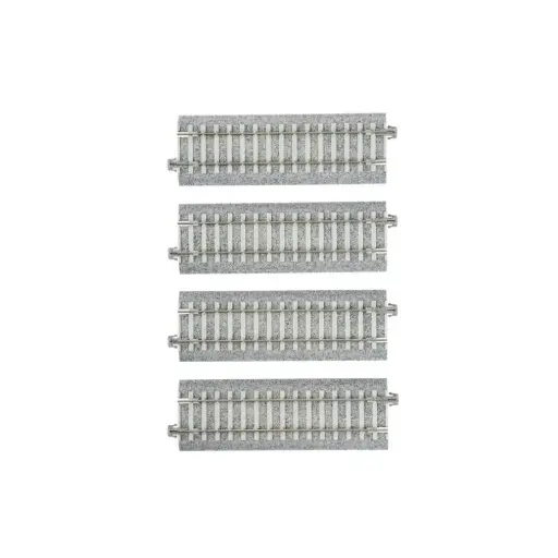 [KA2-141] 4 rails droits Unitrack 123 mm code 83 - Kato 2-141 - HO 1/87 - 2R