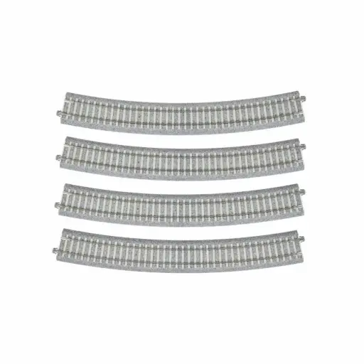 [KA2-251] 4 rails courbes Unitrack 790 mm 22,5° code 83 - Kato 2-251 - HO 1/87 - 2R