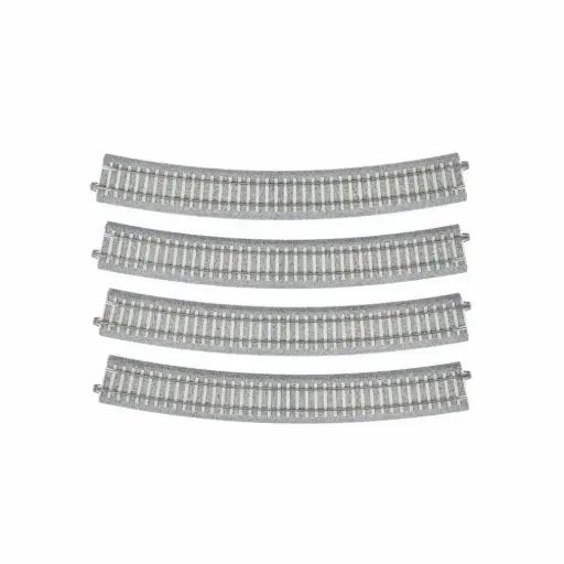 [KA2-252] 2 rails courbes Unitrack 790 mm 22,5° code 83 - Kato 2-252 - HO 1/87 - 2R
