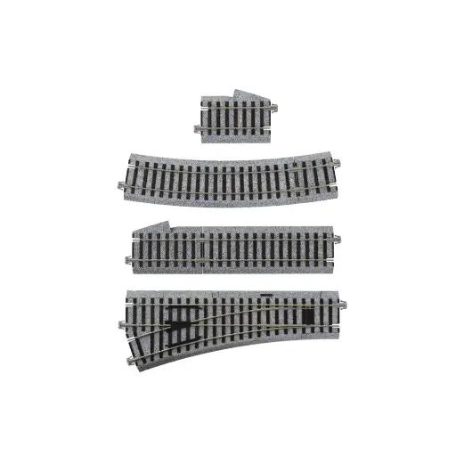 [KA2-852] Aiguillage à gauche Unitrack (EP550L) - Kato 2-852 - HO 1/87