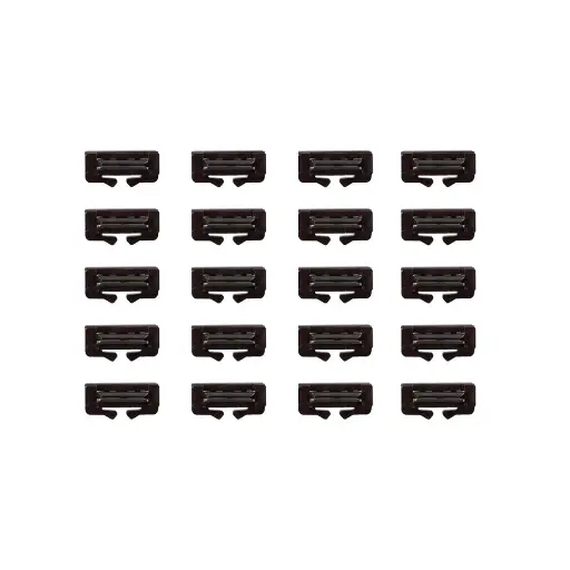 [KA24-820] 20 éclisses Unitrack marron - Kato 24-820 - N 1/160