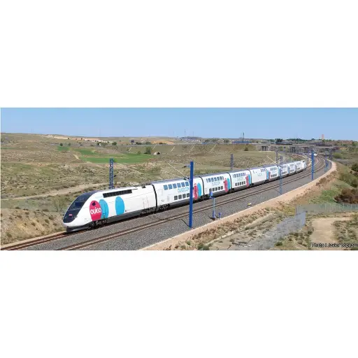 [KA10-2117] OUIGO Espana TGV 5 Voiture EMU Powered Set - Kato 10-2117 - N 1/160 - SNCF - Ep VI - Analogique - 2R