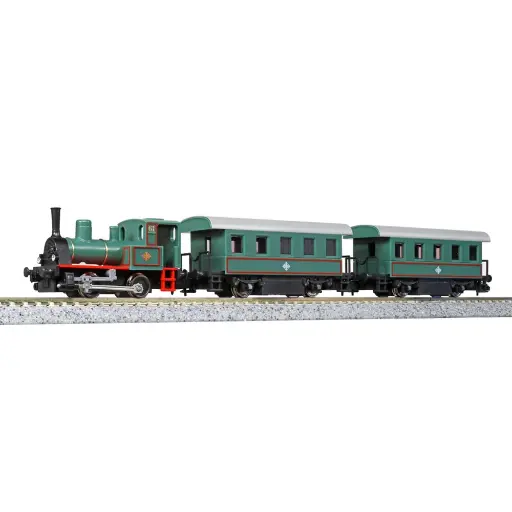 [KAK10-503-1] Pack de train de voyageurs à vapeur Pocket Line - Kato K10-503-1 - N 1/160 - Analogique - 2R