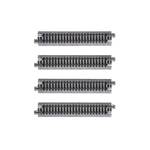 [KAK20-020] 4 rails droits (S124) 124mm Unitrack - Kato K20-020 - N 1/160