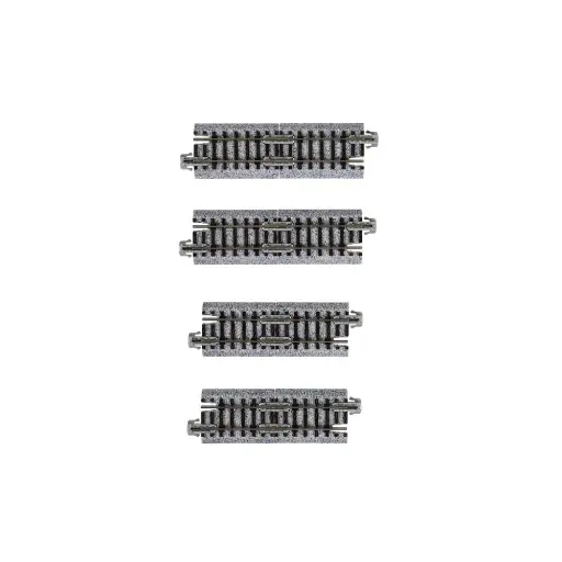 [KAK20-092] 4 rails droits Unitrack (S33/S38) - Kato K20-092 - N 1/160