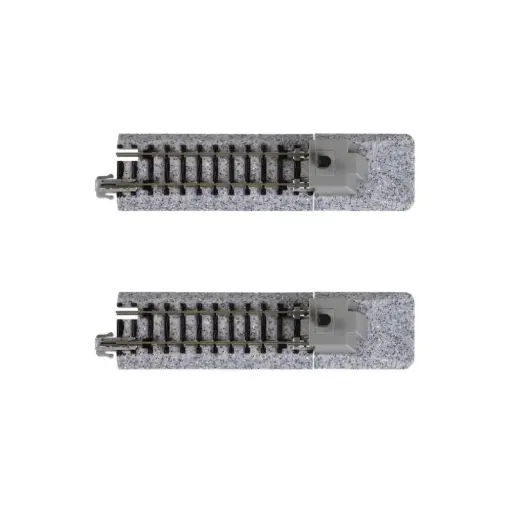[KA20-046] 2 rails droits Unitrack 62 mm avec butoir type A - Kato 20-046 - N 1/160 - 2R