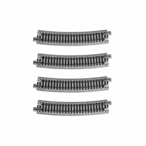 [KA20-160] 4 rails courbes Unitrack 481 mm 15° code 80 - Kato 20-160 - N 1/160 - 2R