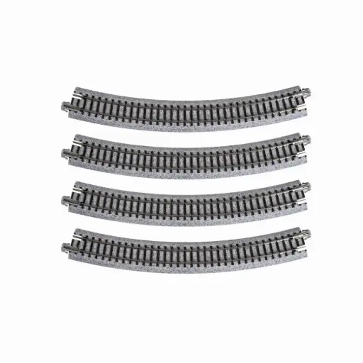 [KA20-130] 4 rails courbes Unitrack 348 mm 30° code 80 - Kato 20-130 - N 1/160 - 2R