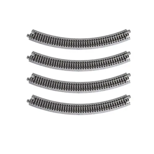 [KA20-110] 4 rails courbes Unitrack 282 mm 45° code 80 - Kato 20-110 - N 1/160 - 2R