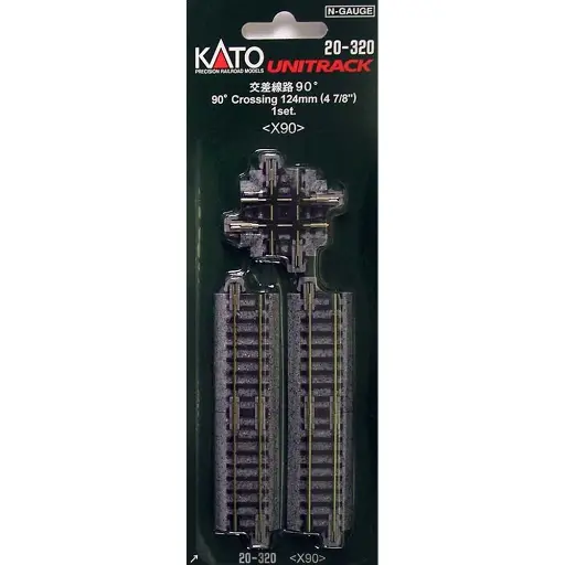 [KA20-320] Croisement 124mm 90° Unitrack - Kato 20-320 - N 1/160