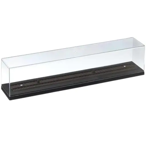 [KI12066] Vitrine de Collection + Rail - 330x60x65mm - Kibri 12066 - HO : 1/87