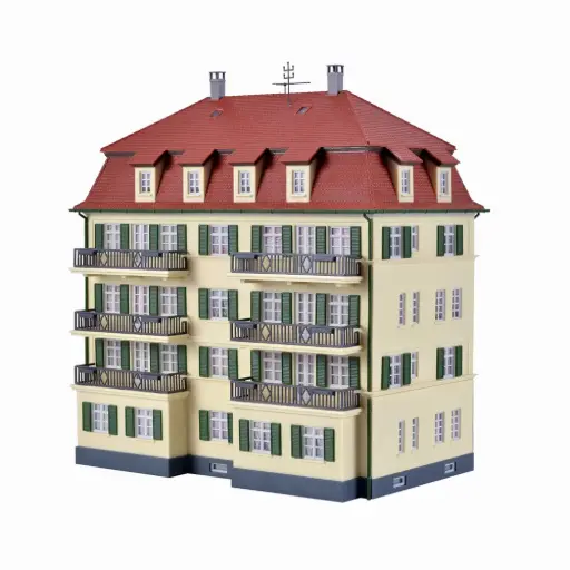 [KI38354] Immeuble avec balcon - Kibri 38354 - HO 1/87