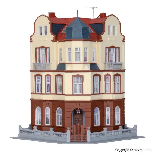 [KI39100] Maison d'angle HO 1/87 Kibri 39100