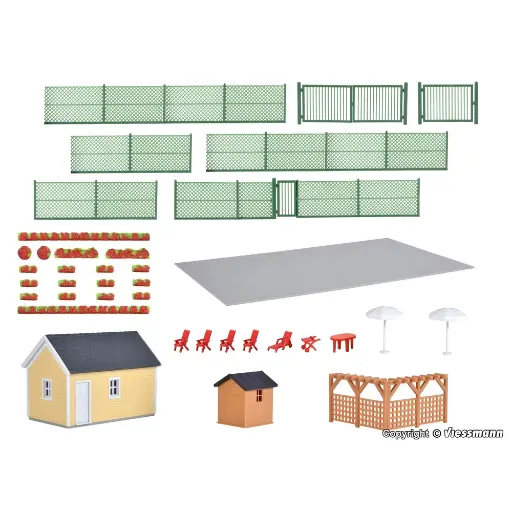 [KI38659] Pavillon de jardin potager KIBRI 38659 - HO 1/87