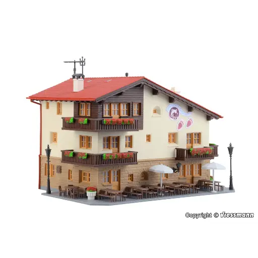 [KI38827] Hôtel Baren - 180x140x120mm - Kibri 38827 - HO 1/87