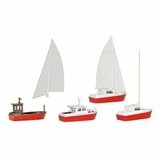 [KI39160] Set de bateaux HO 1/87
