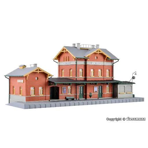 KIBRI 38620 1/87 MAQUETTE HO QUAI DE CHARGEMENT DE MARCHANDISES AVEC GRUE H0 eBa