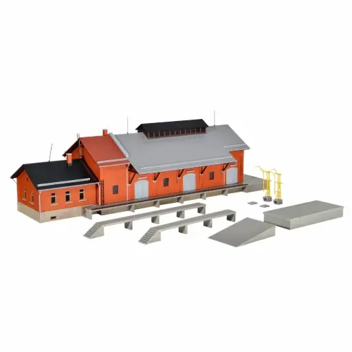 [KI39462] Hangar à marchandises avec quai de chargement - Kibri 39462 - HO 1/87