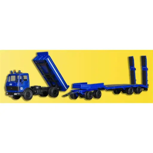 [KI18458] Camion basculant DB avec remorque surbaisée