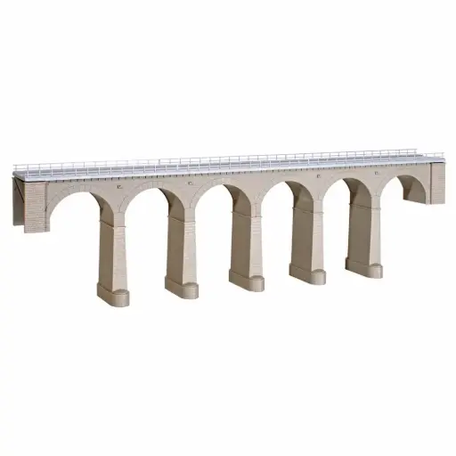 [KI39724] Viaduc droit à arc maçonné 1 voie - Kibri 39724 - HO 1/87