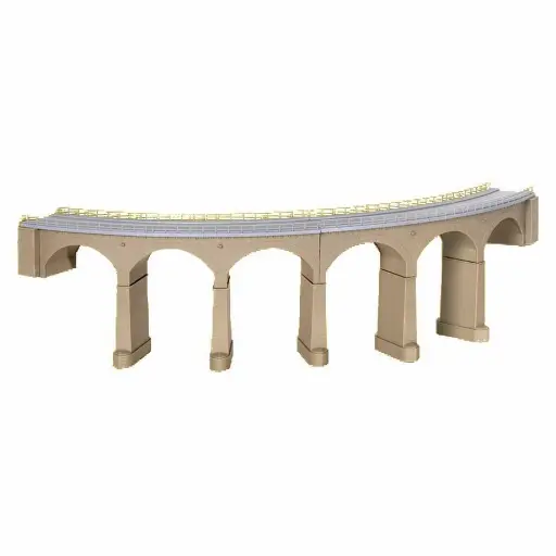 [KI39726] Viaduc courbe voie simple maçonné