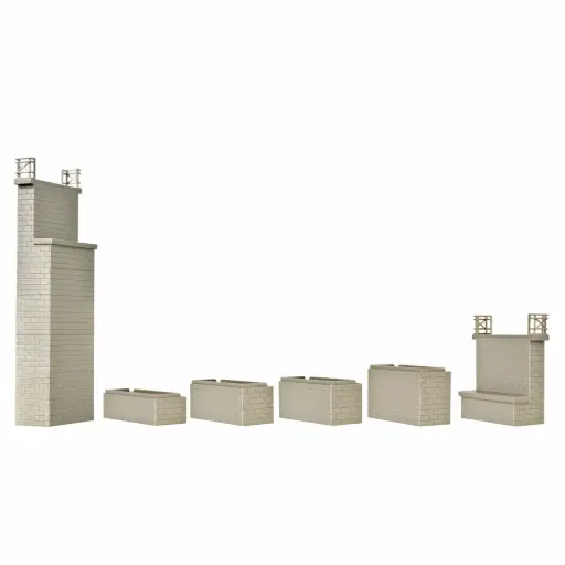 [KI39750] 2 têtes de pont universelles - Kibri 39750 - HO 1/87
