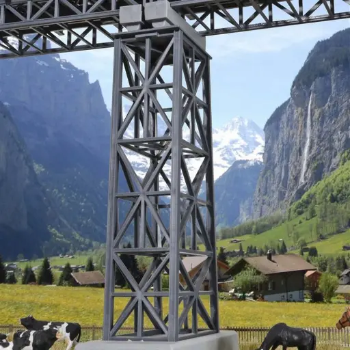 [KI39753] Pilier Central en Fer pour Pont Viaduc - KIBRI 39753 - HO : 1/87