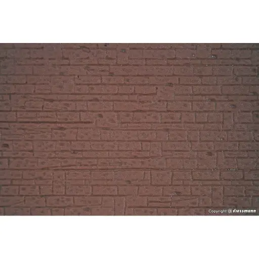 [KI34119] Plaque de mur en moeilons - 200x120 - Kibri 34119 - HO 1/87