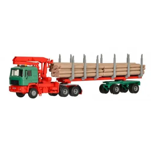 [KI12271] Camion de chantier MAN Kurz à monter- porte - grumes - KIBRI 12271